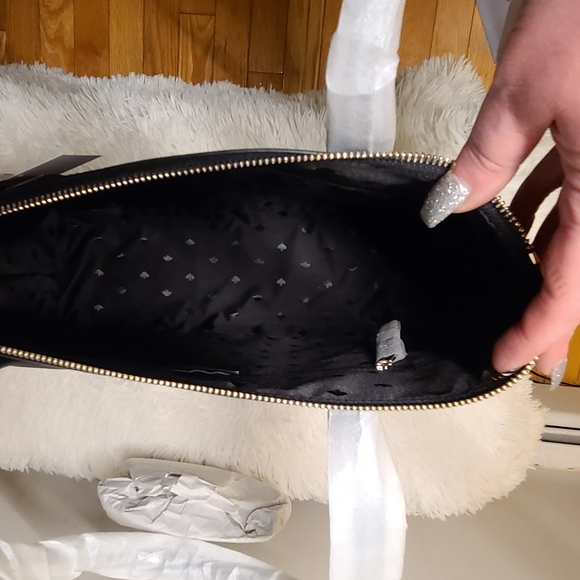 NWT Kate Spade Black Glitter Tote (new)(AUTHENTIC) - Picture 4 of 5